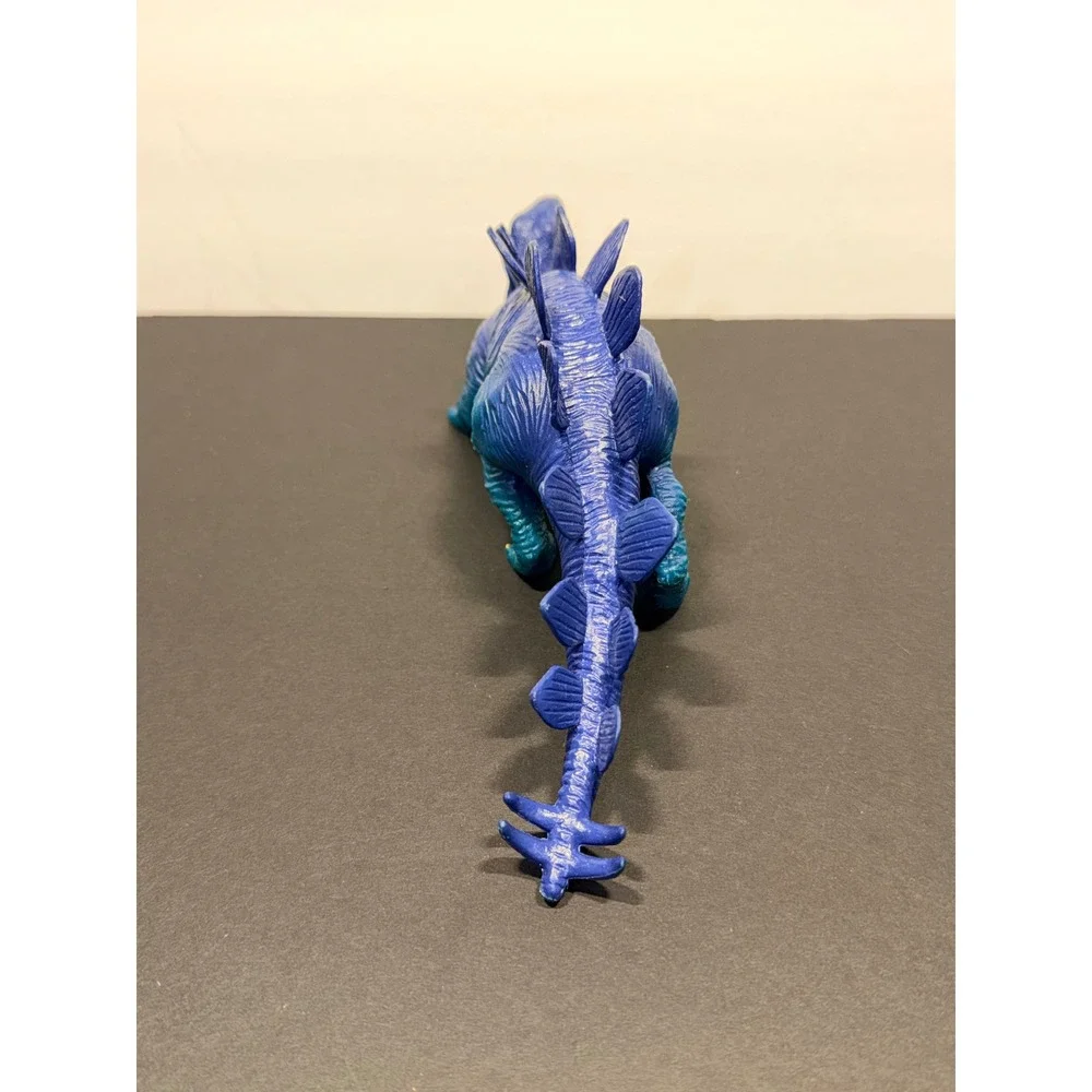 Ankyo Stegosaurus Dinosaur Action Figure Blue Teal Ombre Textured 8.5 Inch Toy